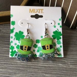 St Patrick’s Leprechaun Hat Earrings